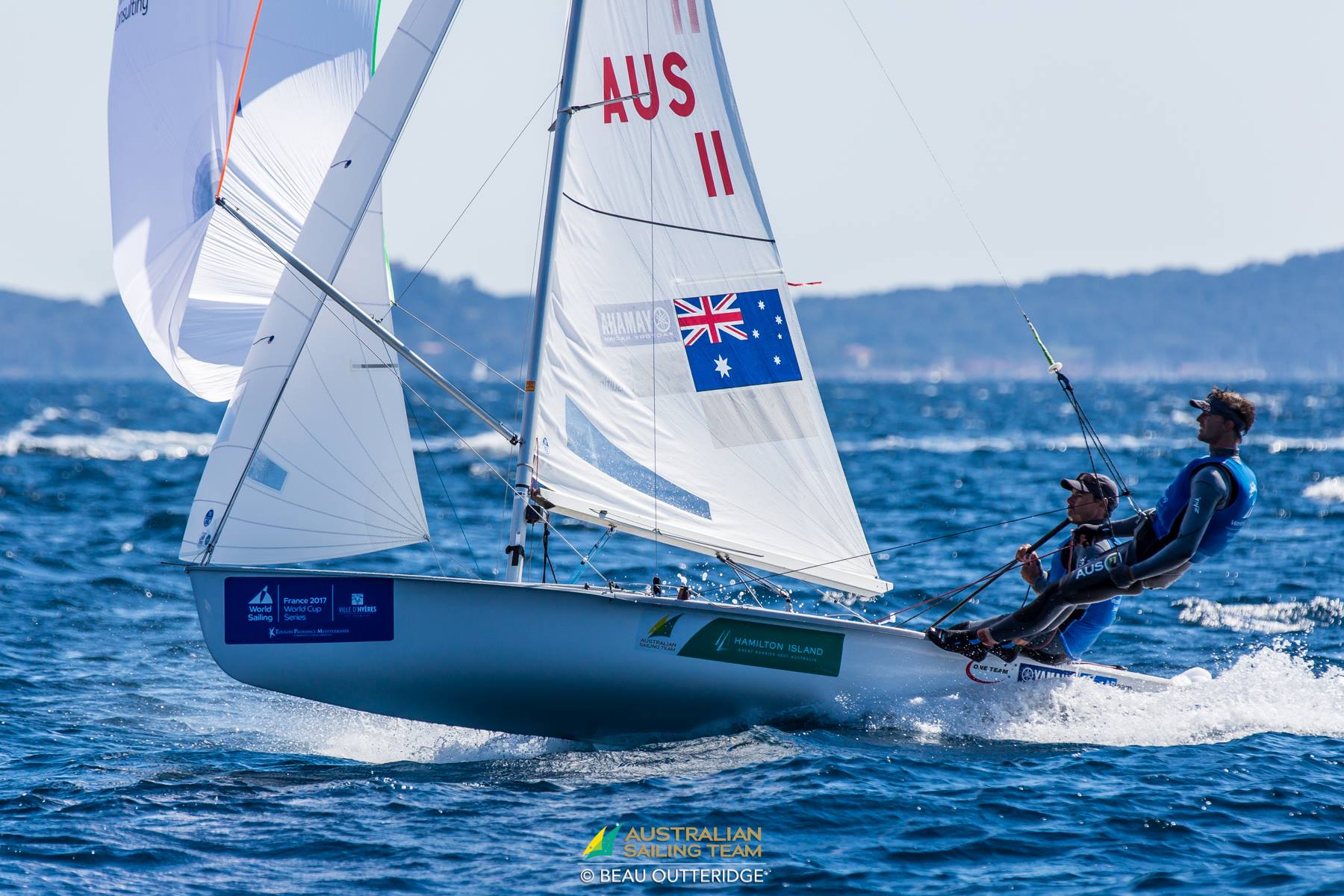 Mathew-Belcher-OAM-and-Will-Ryan-2017-World-Cup-Series-Hyeres-France-Onwater