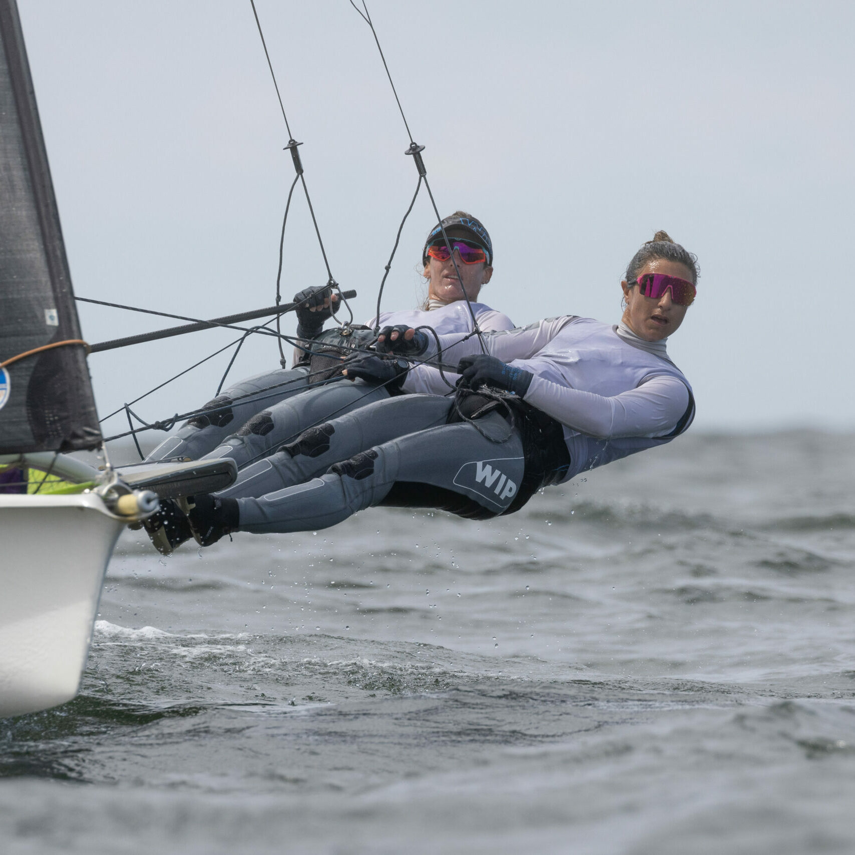 Equipo argentino de vela Olímpico 49er FX. Branz - Carranza/ © Matias Capizzano