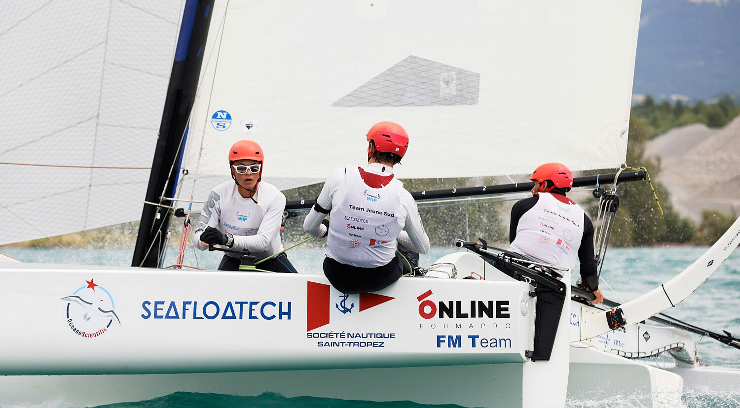 Tour Voile 2021, demi-finale lors de l’étape de Serre-Ponçon, le 24 juillet 2021.Photo © Jean-Marie LIOT #TourVoile